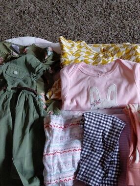 Toddler Girls Pink Bunny Bodysuit